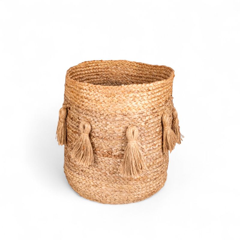 Canasto-yute-borlas-40cm
