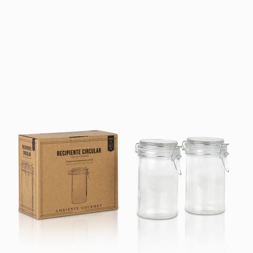 Recipiente circular 400 ml setx2