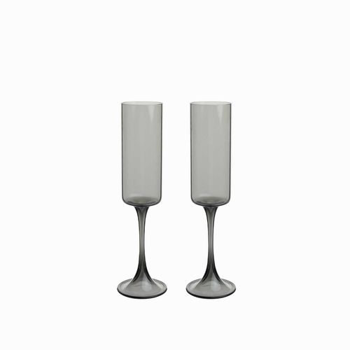Copa champaña gris 230ml setx2