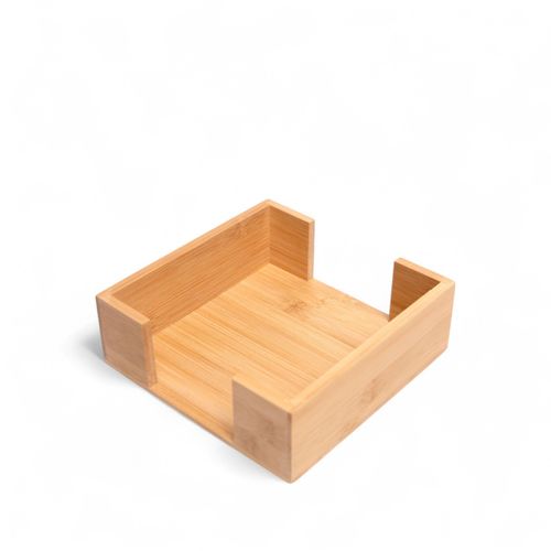 Servilletero en bambú cuadrado 18x18cm