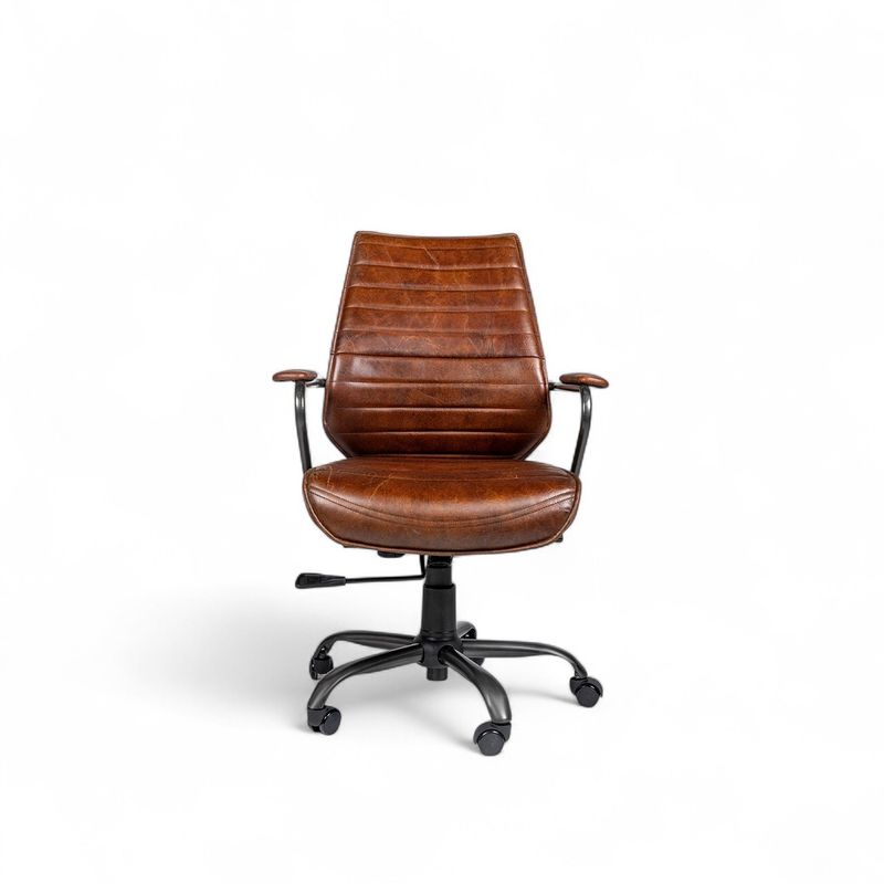 Silla-cuero-escritorio-miel-100x65x67