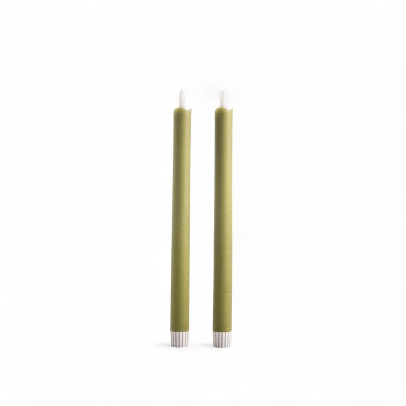 Velas-led-largas-verde-26cm-set-x2