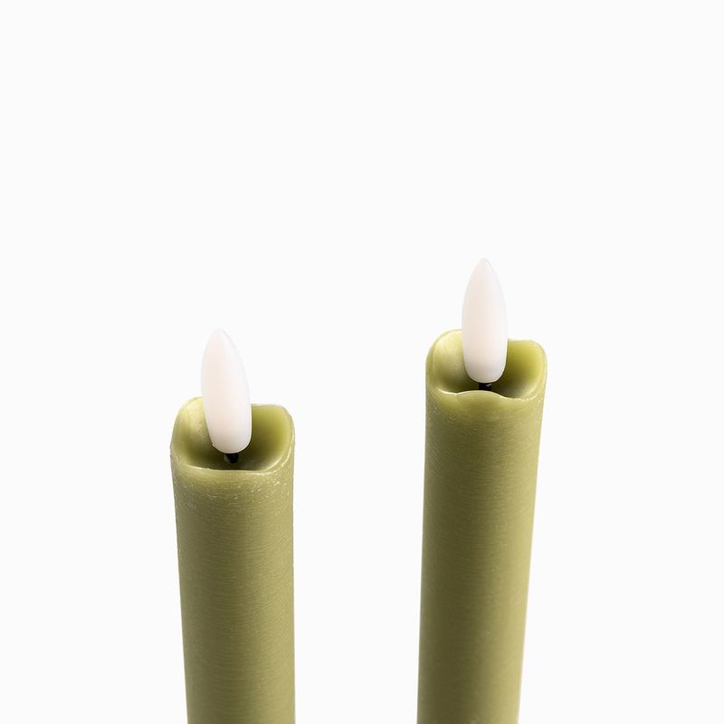 Velas-led-largas-verde-26cm-set-x2