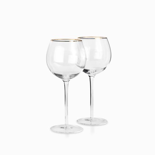 Copa balon borde dorado setx2