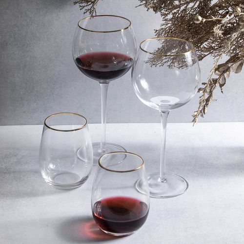 Copa balon borde dorado setx2