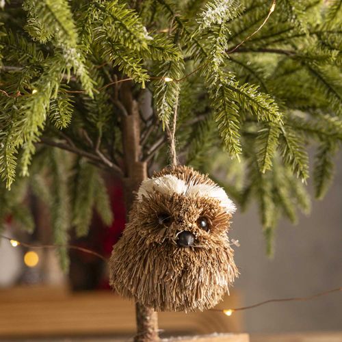 Búho yute colgante 10cm