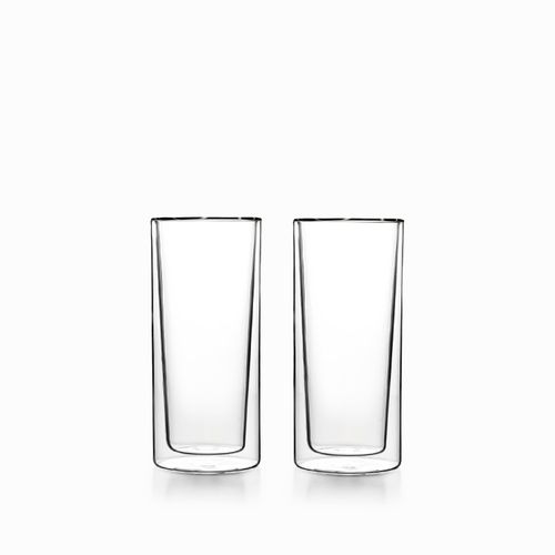 Vaso doble pared recto 400ml set x2