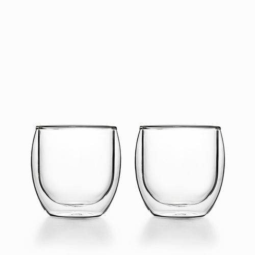 Vaso doble pared curvo 250ml set x2