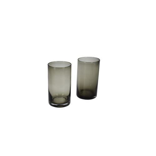 Vaso largo gris set x 2