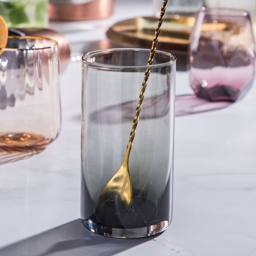 Vaso largo gris set x 2