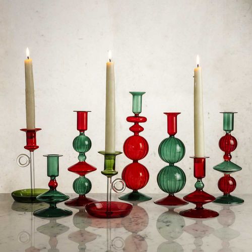 Candelabro Noche Buena 23.5cm
