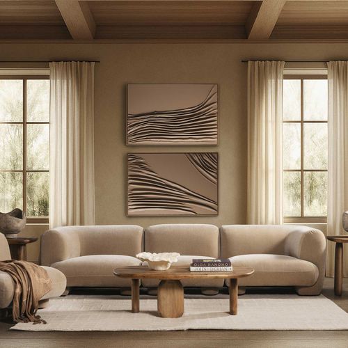 Cuadro cordillera chocolate I 123x83