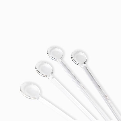 Cucharas pequenas en vidrio setx4