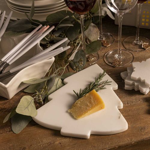 Tabla árbol navidad mármol