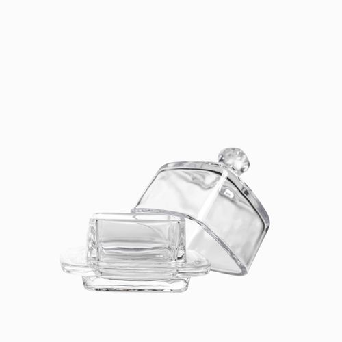 Mantequillera personal vidrio