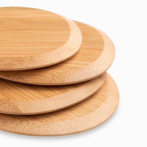 Portavasos redondo bambú setx4