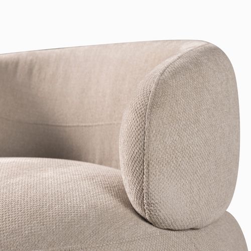 Poltrona Emilia taupe smooth 75x82x85 cm