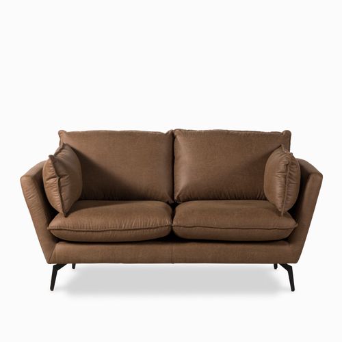 Sofá 2 puestos Elia café