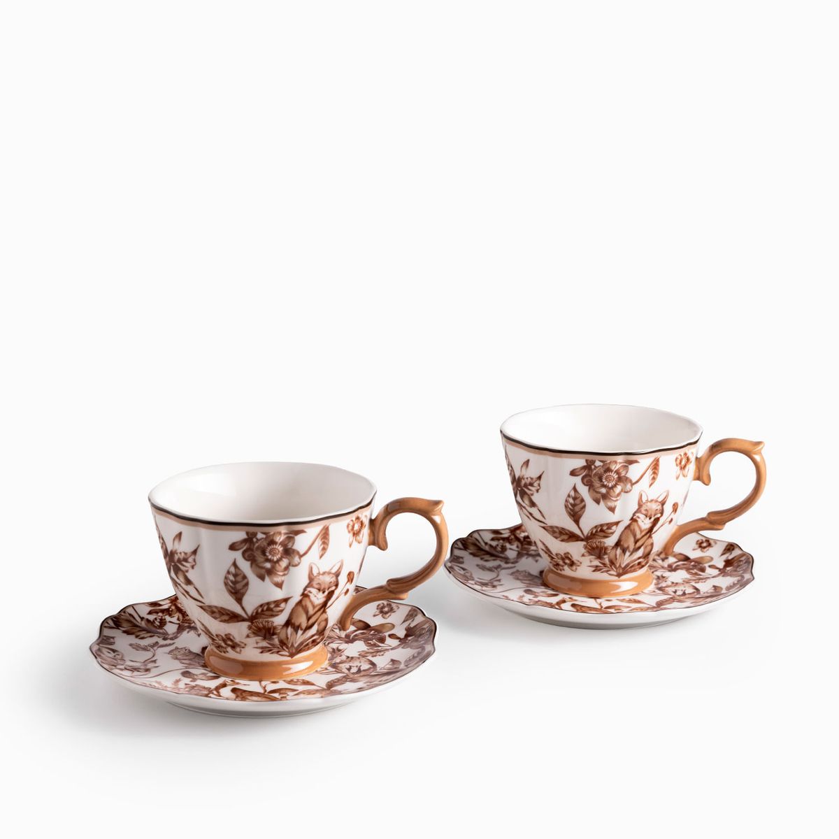 Pocillo y plato Bosque Invernal setx4