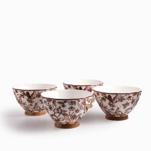 Tazón Bosque Invernal 15cm setx4