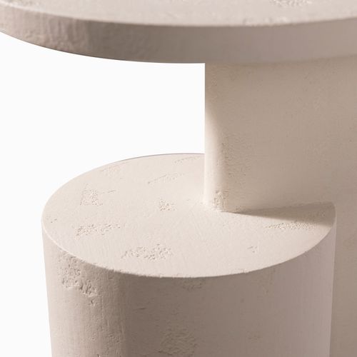 Mesa auxiliar Aldi blanco 50.5x40x40