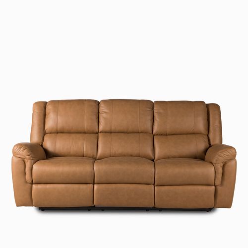 Reclinable eléctrico Axel 3 puestos camel