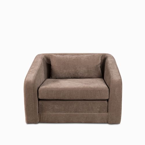 Sofá cama Balen individual café 70X102X95