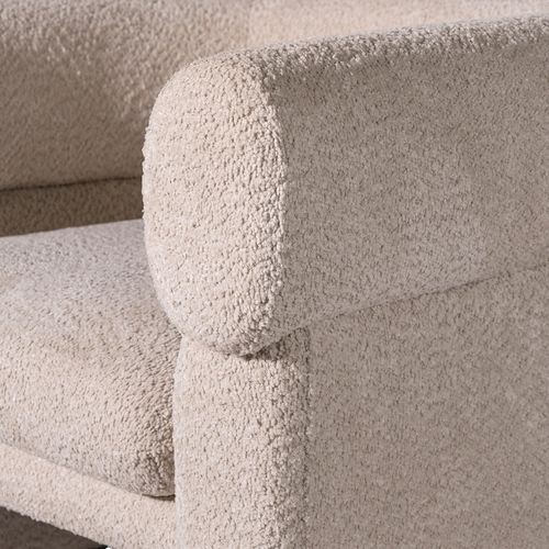 Poltrona Hada beige boucle 70x91x80