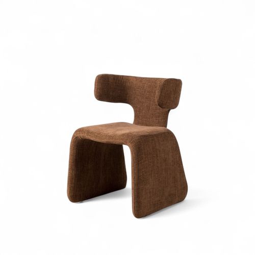 Silla de comedor Evi chocolate 76x56x54