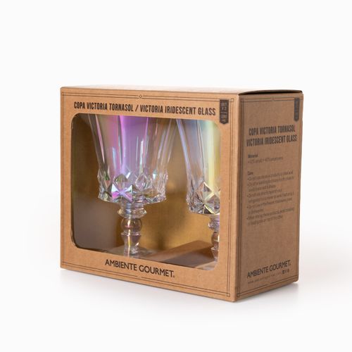 Copa victoria tornasol 280ml setx2