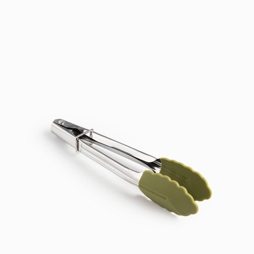 Mini pinza acero y silicona 18cm