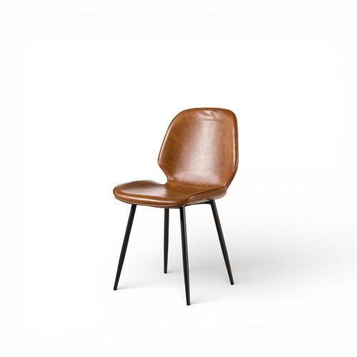 Silla de comedor concha camel