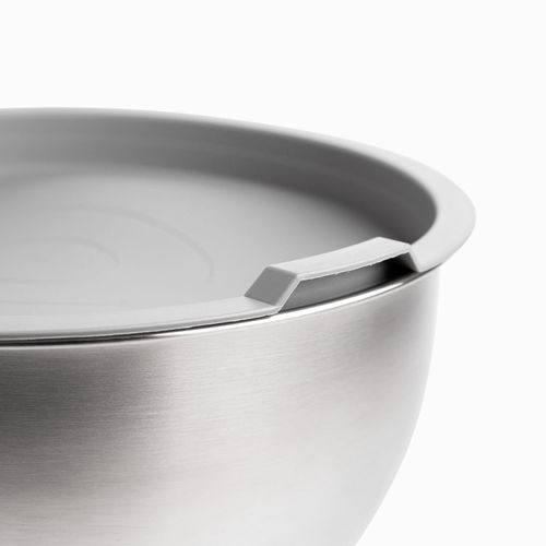 Bowl acero inoxidable tapa y base silicona 12.5x22cm