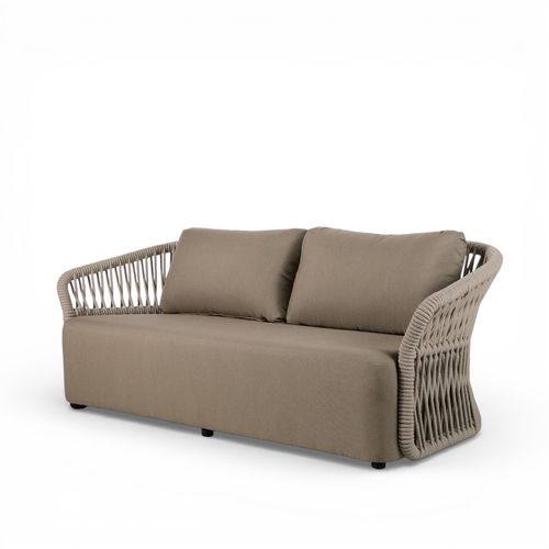 Sofá 3 puestos california beige 74x220x89