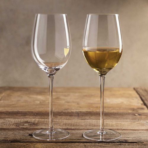 Copa vino blanco en cristal 430ml set x2