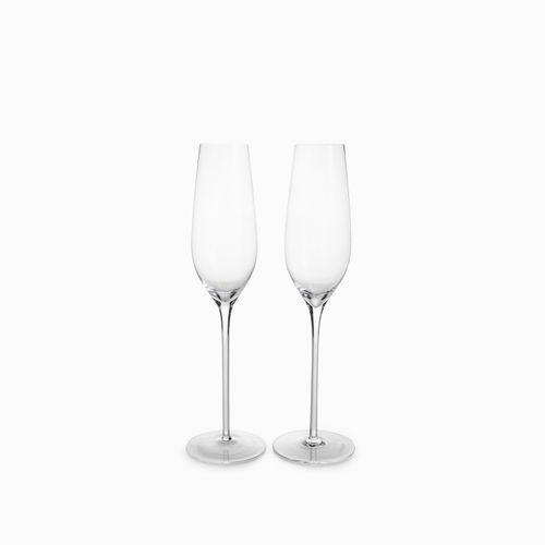 Copa champaña en cristal 230ml set x2