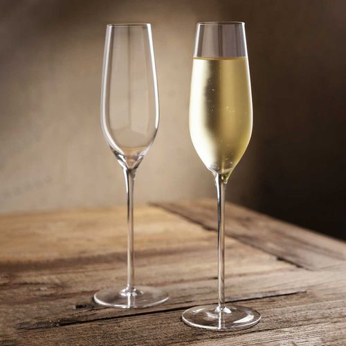 Copa champaña en cristal 230ml set x2