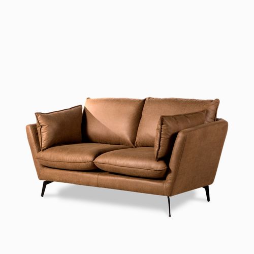 Sofá 2 puestos Elia café