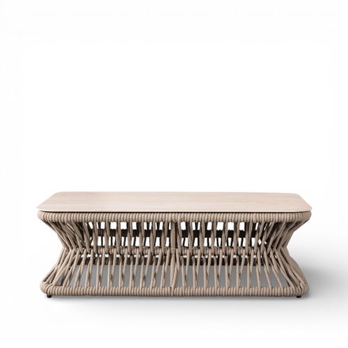 Mesa de centro California top beige 40x123x73