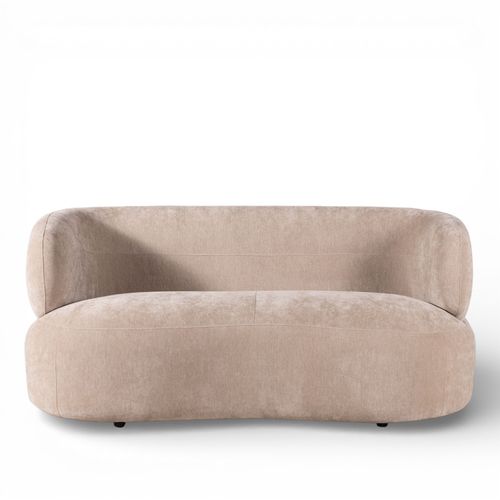 Sofá 2 puestos Emilia taupe 78x177x91 cm